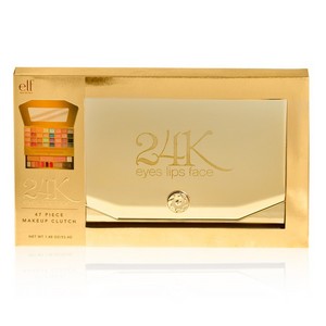 24k 47-piece makeup clutch